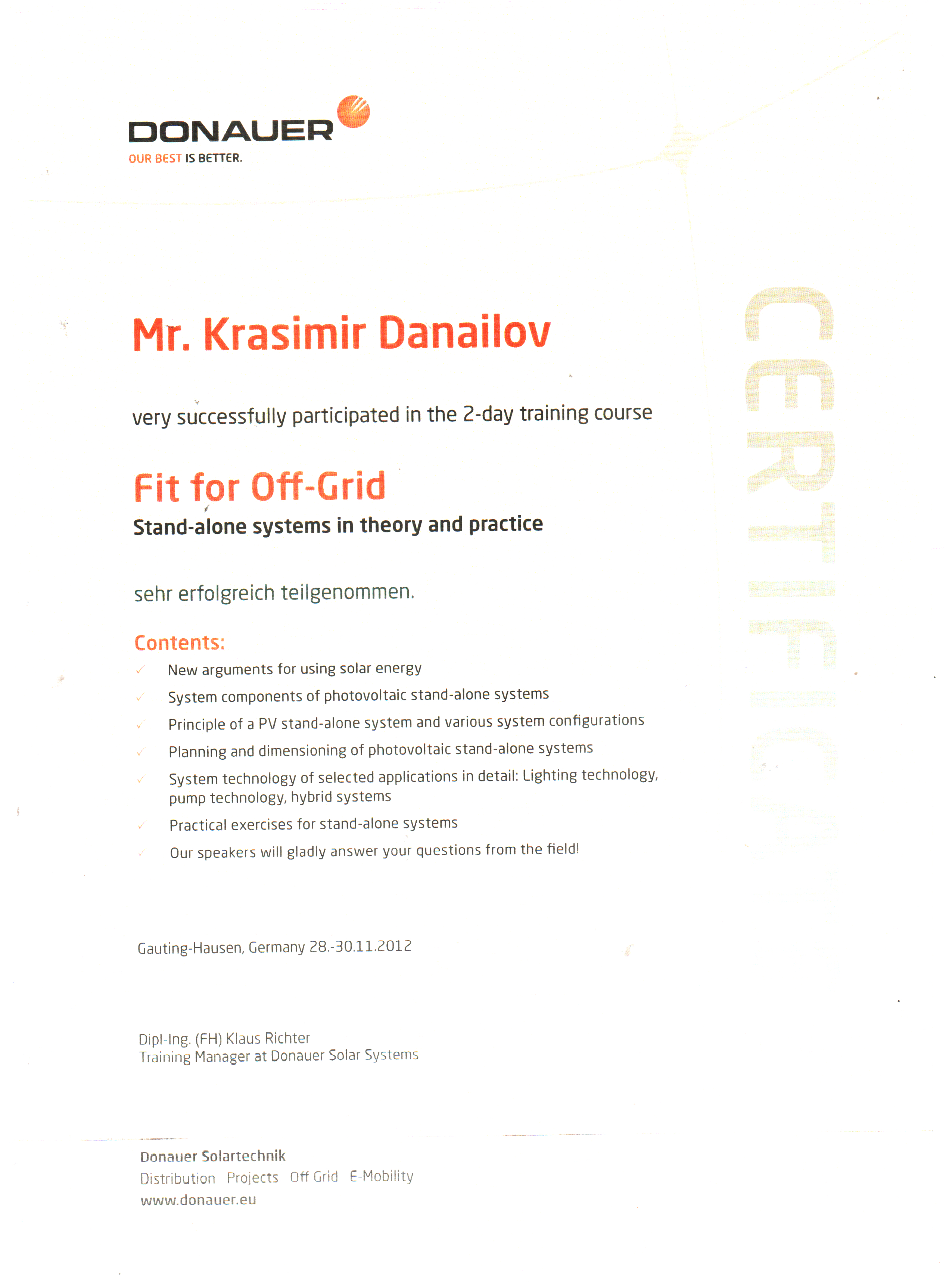 Certificat_Donauer_OFFGrid
